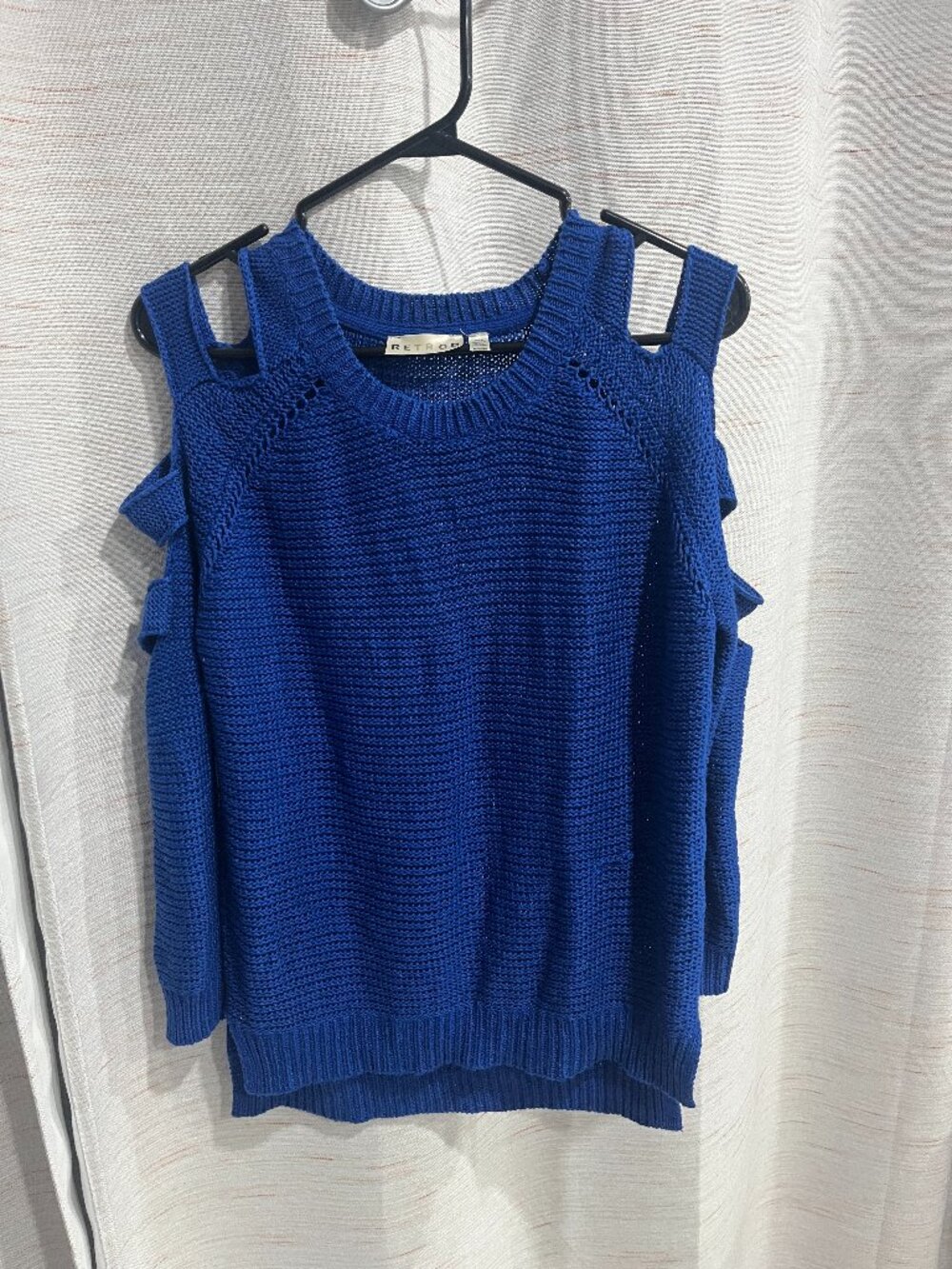Women's Medium Blue Knit Sweater Retrod (014)